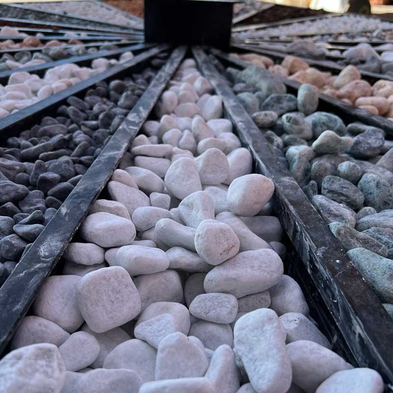 Ciottoli Bianco Carrara 25/40 mm Sacco da 25 Kg