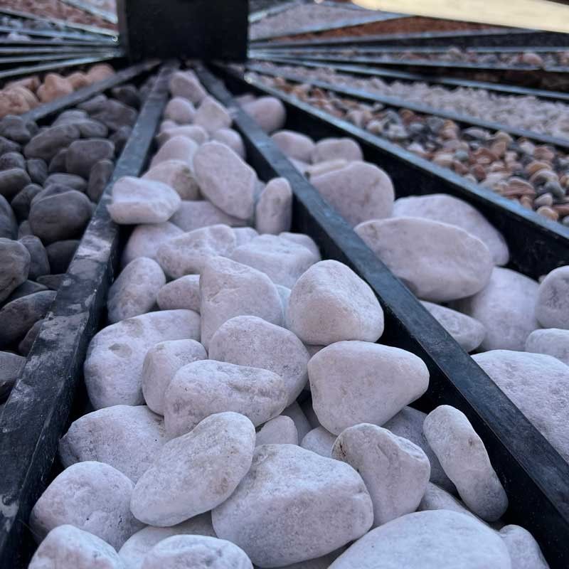 Ciottoli Bianco Carrara 40/60 mm Sacco da 25 Kg