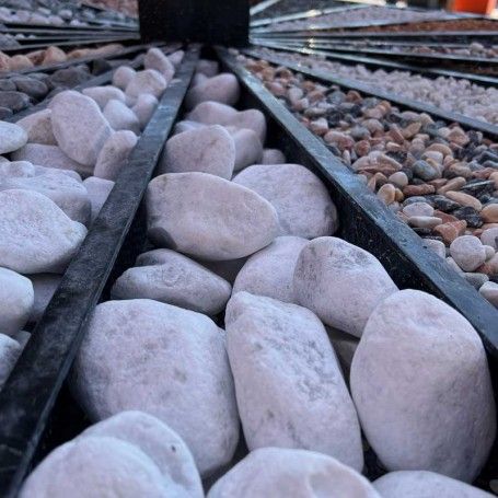 Ciottoli Bianco Carrara 60/120 mm Sacco da 25 Kg