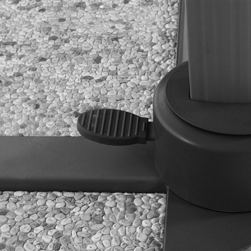 Ombrellone Decentrato da Giardino in Alluminio 3x3 mt Nero | Alba