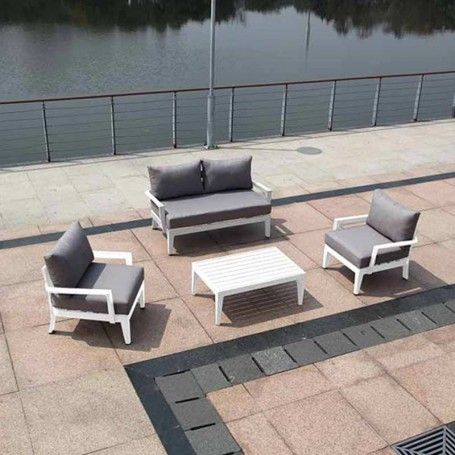 Set Divano in Alluminio per Esterni Estia/White Set Divano in Alluminio per Esterni Estia/White