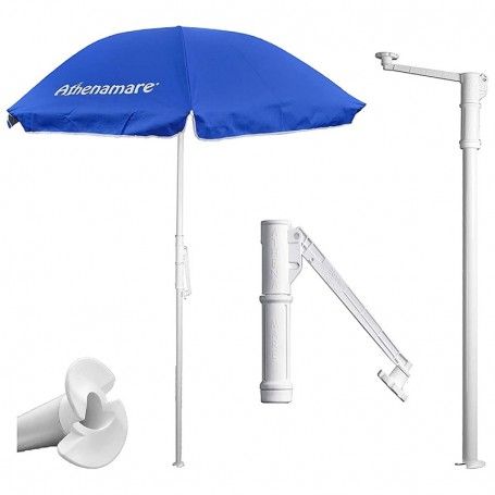 Ombrellone da Spiaggia Antivento in Alluminio 200 cm