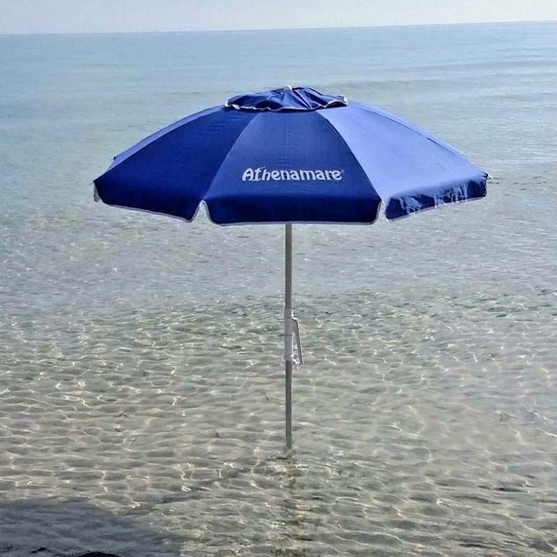 Ombrellone da Spiaggia Antivento in Alluminio 200 cm