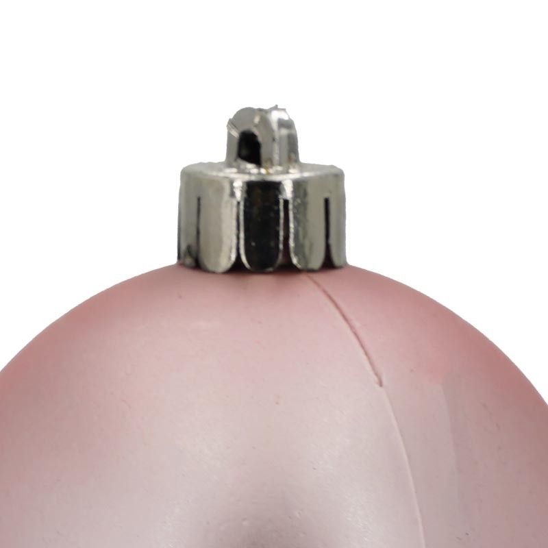 Palle di Natale in Plastica Opache D.6 cm Confezione da 24 Pz