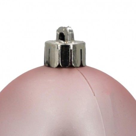 Palle di Natale in Plastica Opache D.6 cm Confezione da 24 Pz