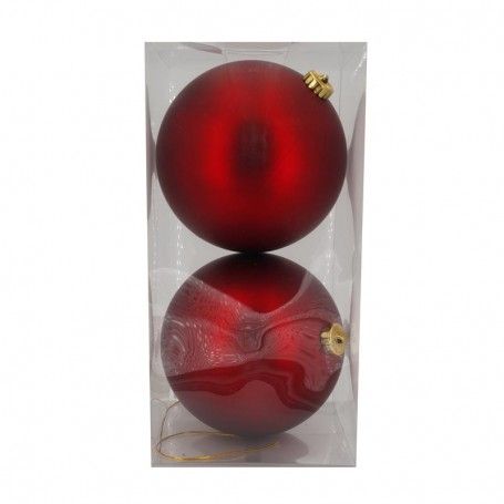 Palle di Natale in Plastica Opache D.15 cm Confezione da 2 Pz Palle di Natale in Plastica Opache D.15 cm Confezione da 2 Pz
