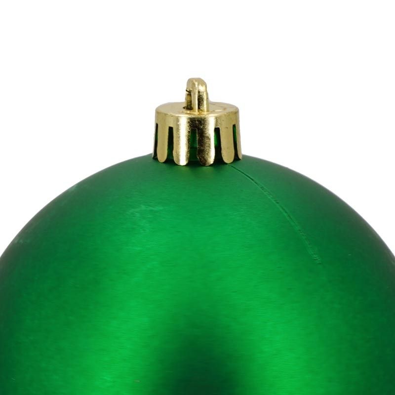 Palle di Natale in Plastica Opache D.8 cm Confezione da 16 Pz