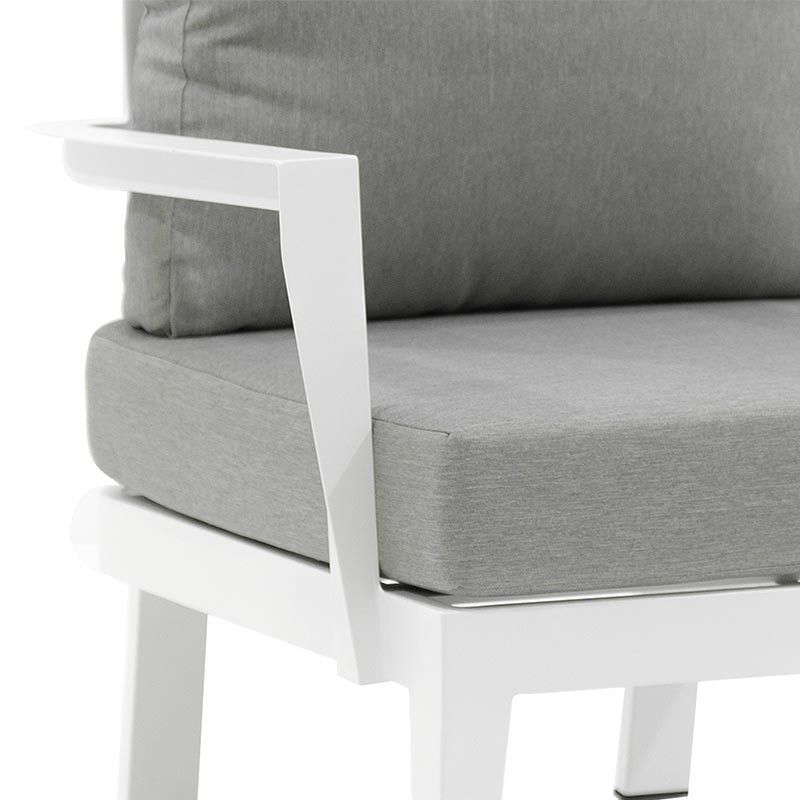Set Divano in Alluminio per Esterni Estia/White