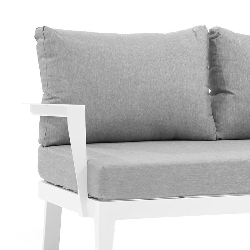 Set Divano in Alluminio per Esterni Estia/White