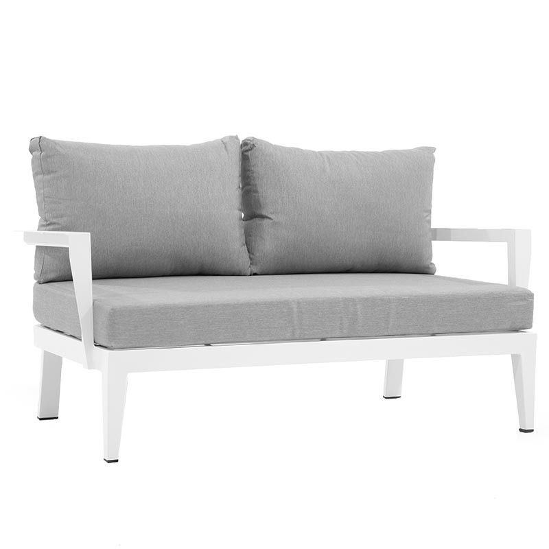 Set Divano in Alluminio per Esterni Estia/White