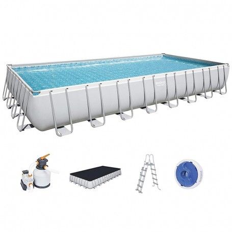 Piscina Rettangolare Power Steel 956x488x132 cm - Bestway 56623