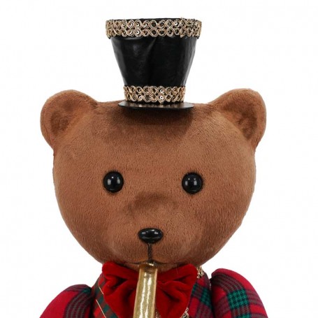 Orsetto Natalizio in Piedi con Tromba H.61 cm