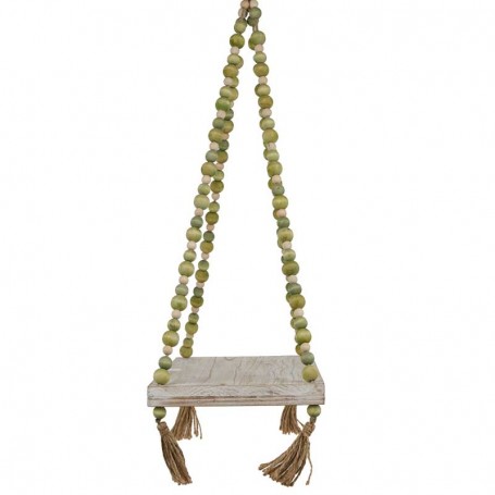 Mensola a Dondolo Natalizia da Appendere in Legno L.43 cm