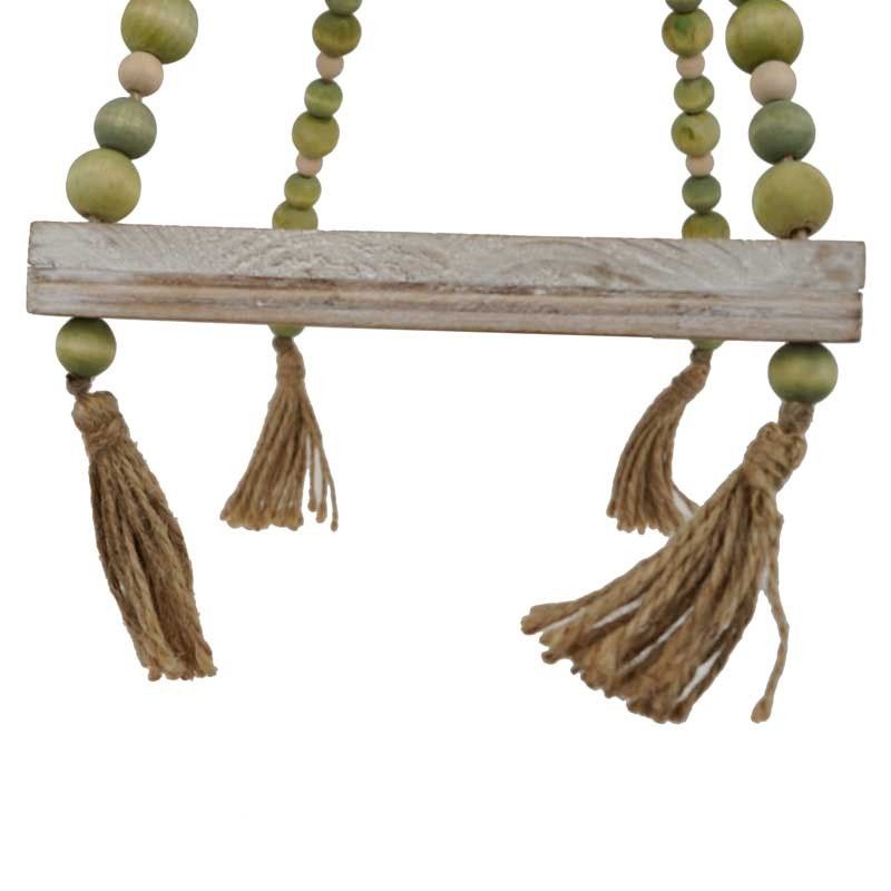 Mensola a Dondolo Natalizia da Appendere in Legno L.43 cm