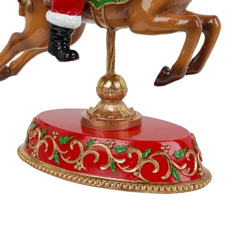 Babbo Natale su Renna H.45,5 cm