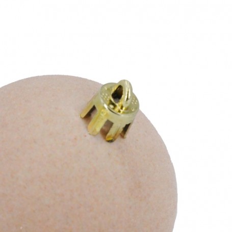 Palle di Natale in Plastica e Velluto D.6 cm Conf. da 12 Pz