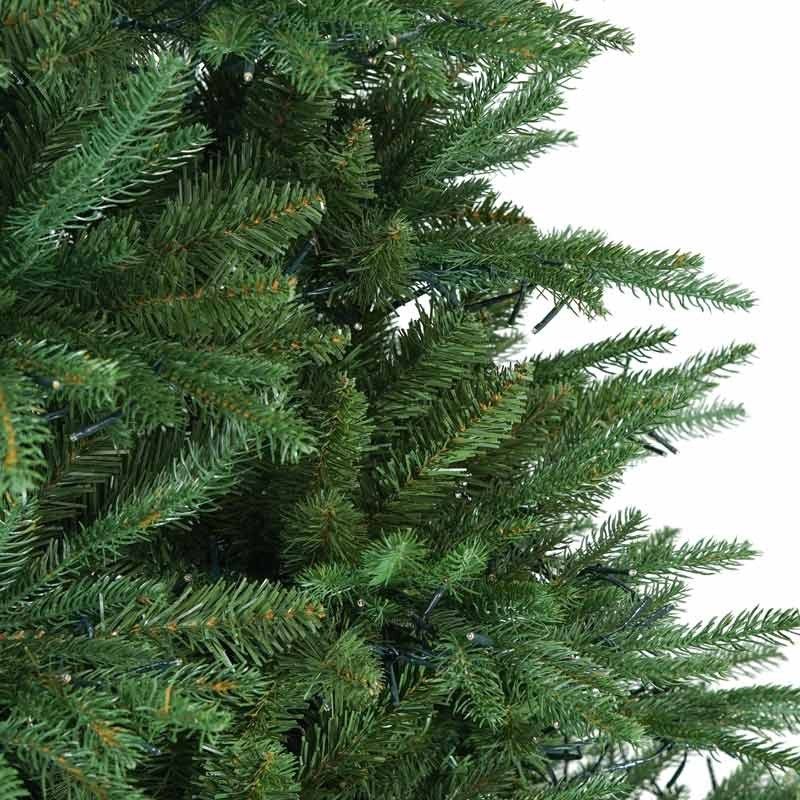 Albero di Natale Abete Verde con Luci Led H.150/400 cm Apertura ad Ombrello - Forest Lux