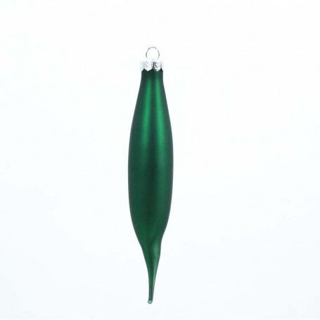 Gocce Natalizie in Vetro Lucide e Opache Conf. da 6 Pz