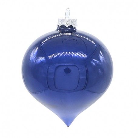 Cipolla Natalizia in Vetro Perlato D.10 cm Cipolla Natalizia in Vetro Perlato D.10 cm