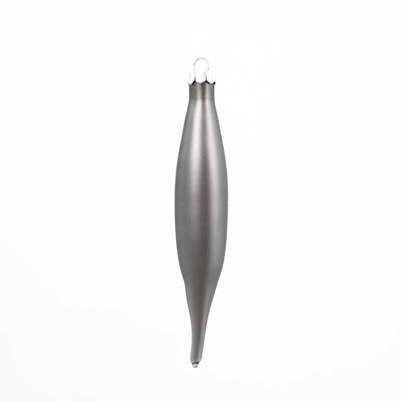 Gocce Natalizie in Vetro Lucide e Opache Conf. da 6 Pz