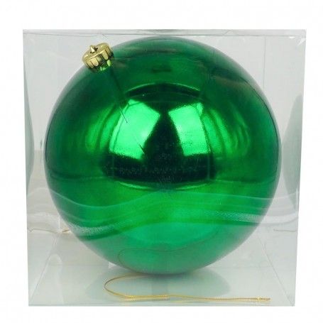 Palla di Natale in Plastica Lucida D.20 cm Conf. da 1 Pz