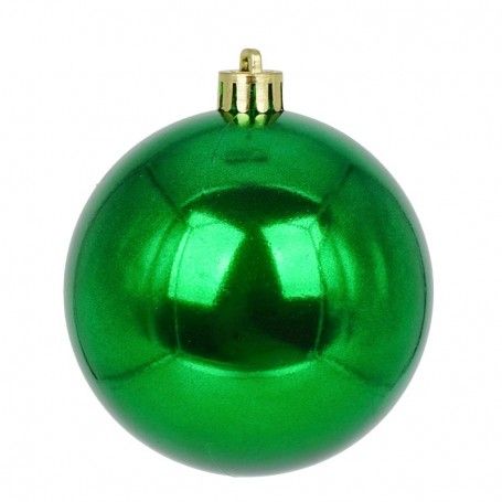 Palle di Natale in Plastica Lucide D.8 cm Confezione da 16 Pz