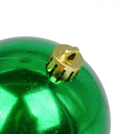 Palle di Natale in Plastica Lucide D.8 cm Confezione da 16 Pz