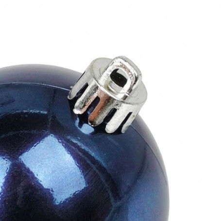 Palle di Natale in Plastica Lucide D.6 cm Confezione da 24 Pz