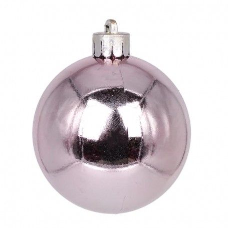 Palle di Natale in Plastica Lucide D.6 cm Confezione da 24 Pz