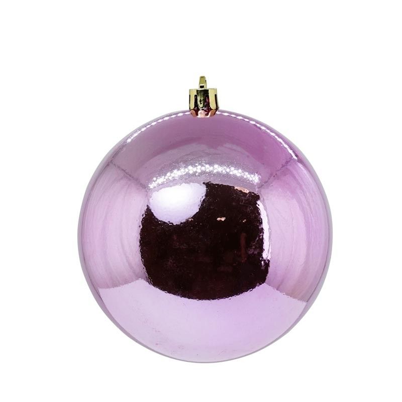 Palle di Natale in Plastica Lucide e Opache D.10 cm Conf. da 4 Pz