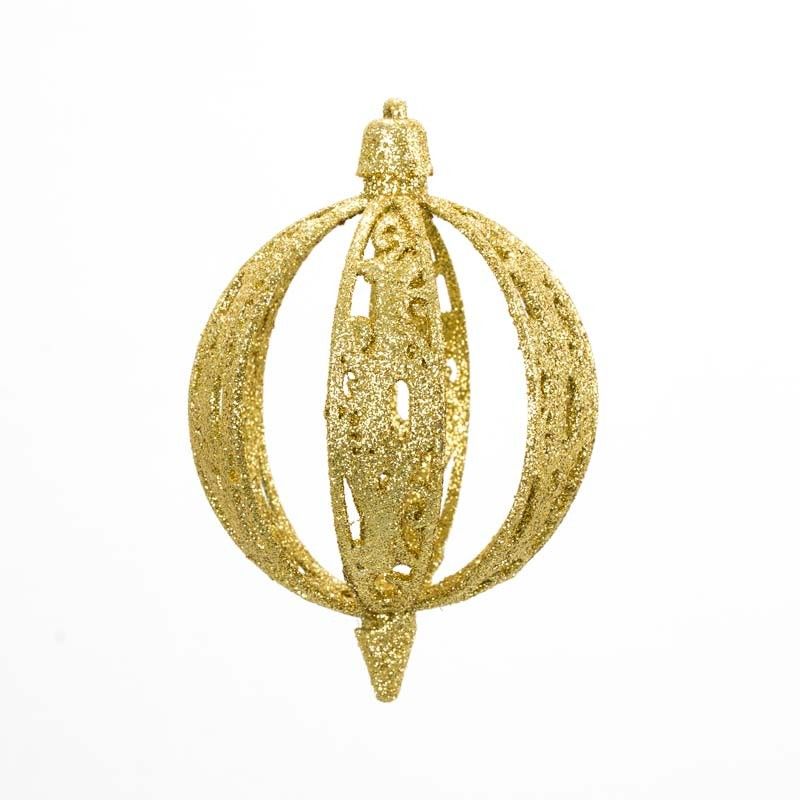 Palle di Natale Glitterate D.10 cm Conf. da 3 Pz