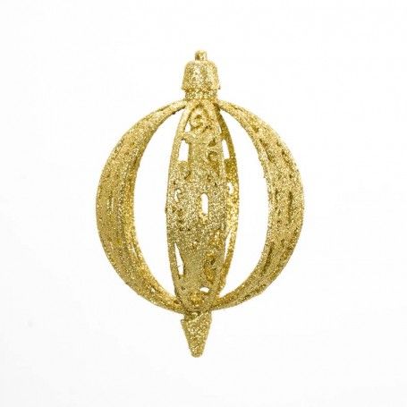 Palle di Natale Glitterate D.10 cm Conf. da 3 Pz