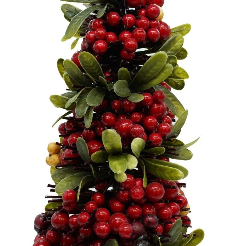 Alberello Natalizio con Bacche 70x26 cm