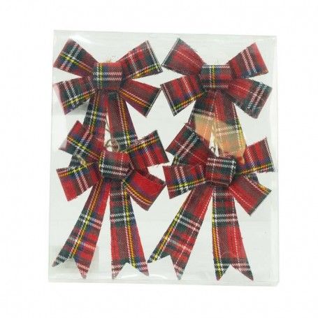 Fiocchi Natalizi da Appendere H.14 cm Confezione da 4 Pz