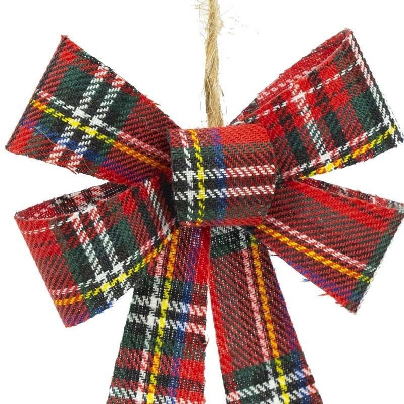 Fiocchi Natalizi da Appendere H.14 cm Confezione da 4 Pz