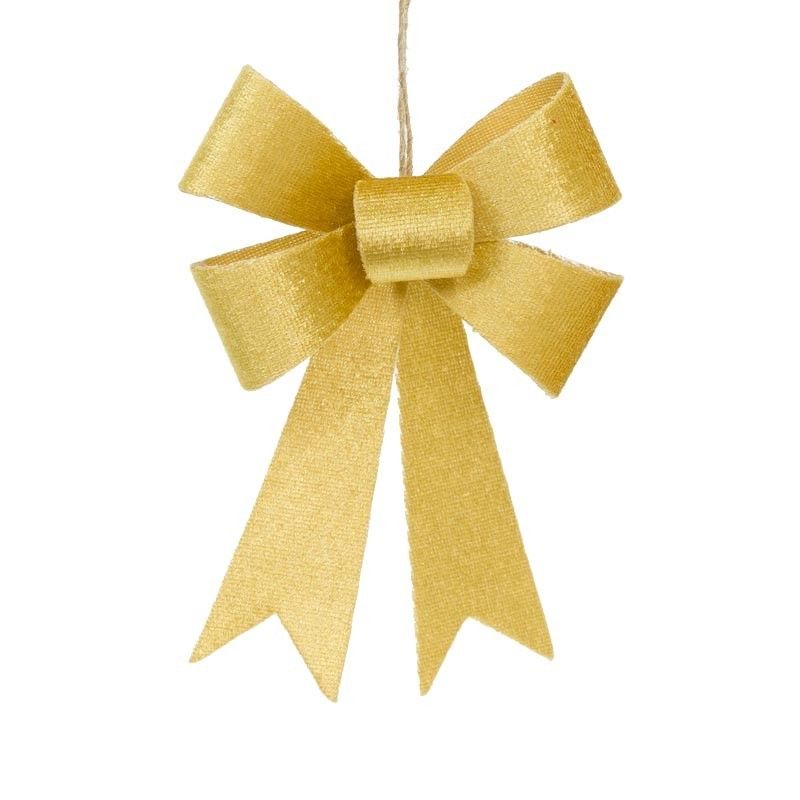 Fiocchi Natalizi da Appendere H.14 cm Confezione da 4 Pz