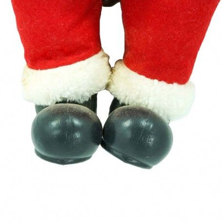 Ghirlanda Natalizia con Babbo Natale Rosso e Verde 45 cm