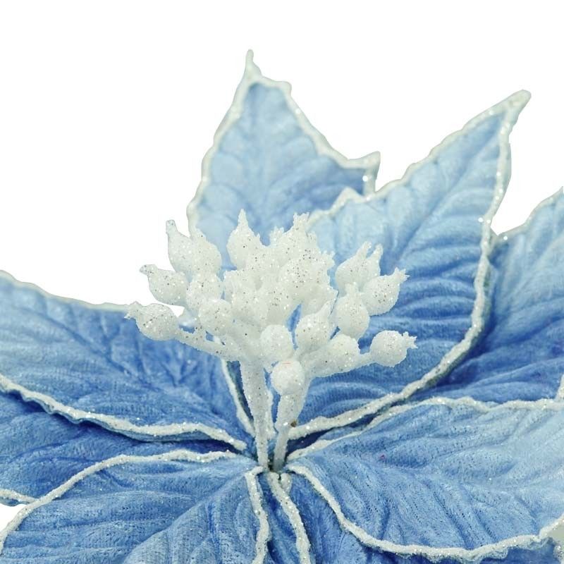 Fiore in Velluto con Decori D.20xL.38 cm