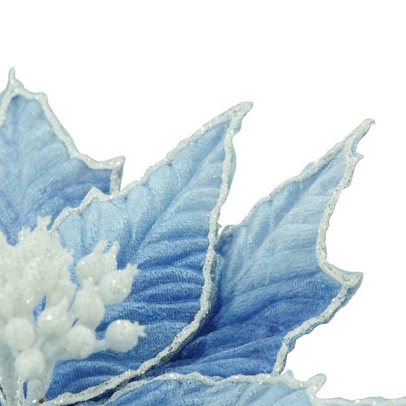 Fiore in Velluto con Decori D.20xL.38 cm