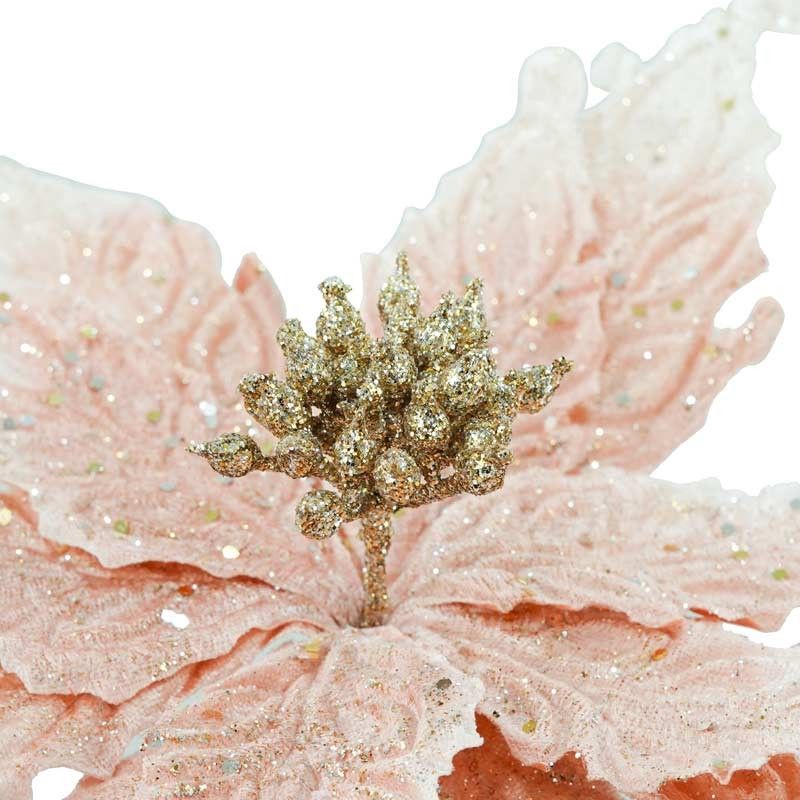 Fiore in Velluto con Decori D.20xL.38 cm