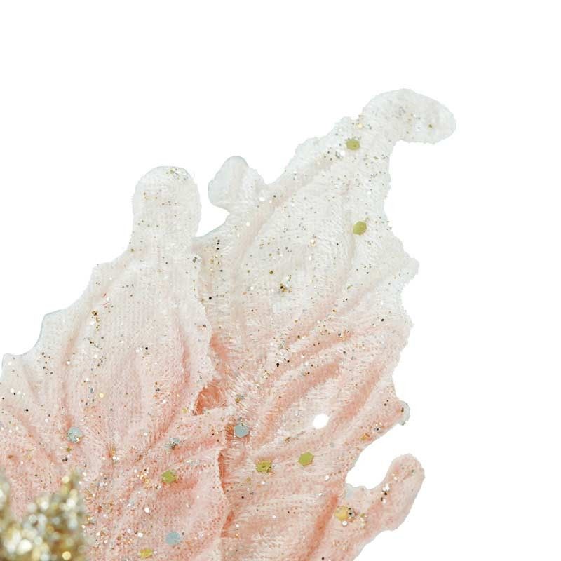 Fiore in Velluto con Decori D.20xL.38 cm