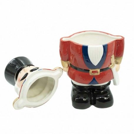 Schiaccianoci Portabiscotti Natalizio in Ceramica H.32 cm