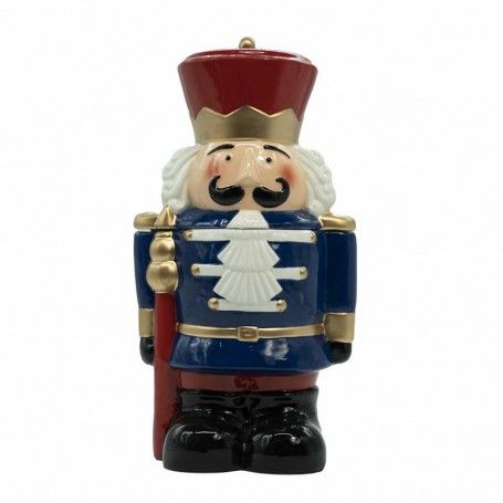 Schiaccianoci Portabiscotti Natalizio in Ceramica H.32 cm