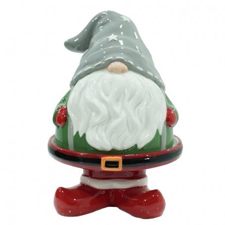 Alzatina Natalizia in Ceramica H.20,5 cm