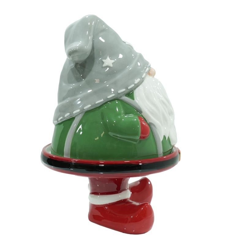 Alzatina Natalizia in Ceramica H.20,5 cm