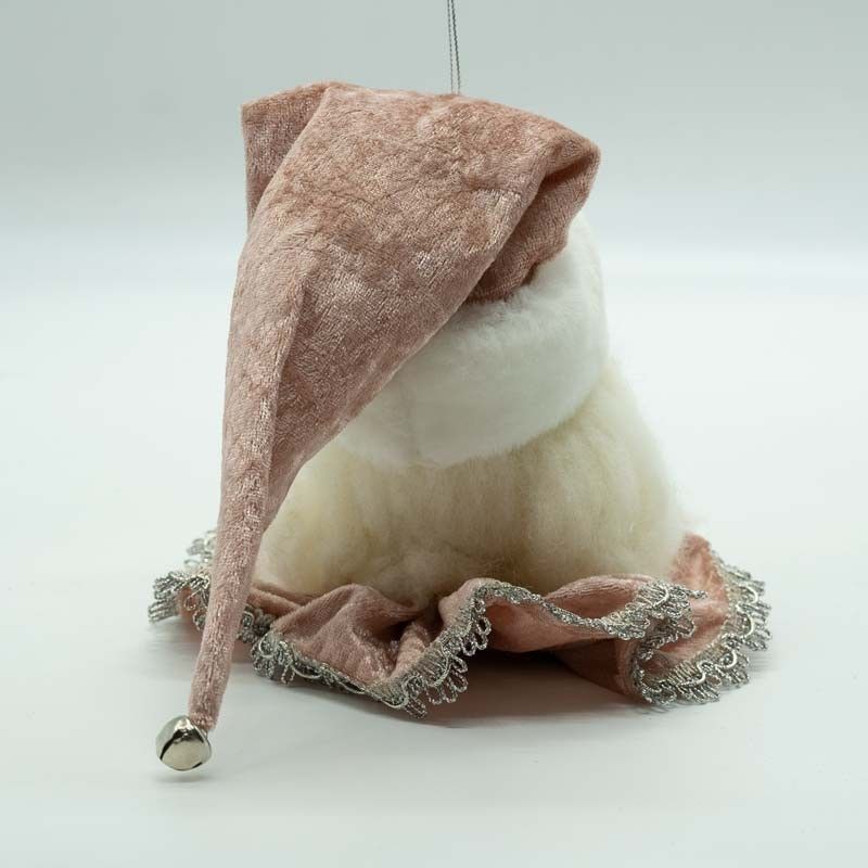 Testa di Babbo Natale da Appendere H.13 cm