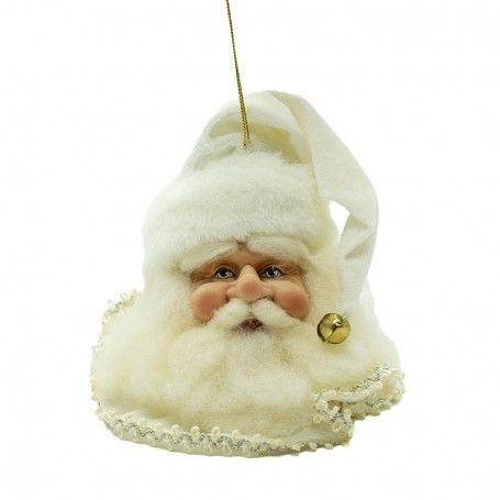 Testa di Babbo Natale da Appendere H.13 cm