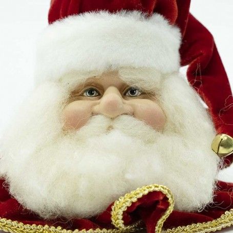 Testa di Babbo Natale da Appendere H.13 cm