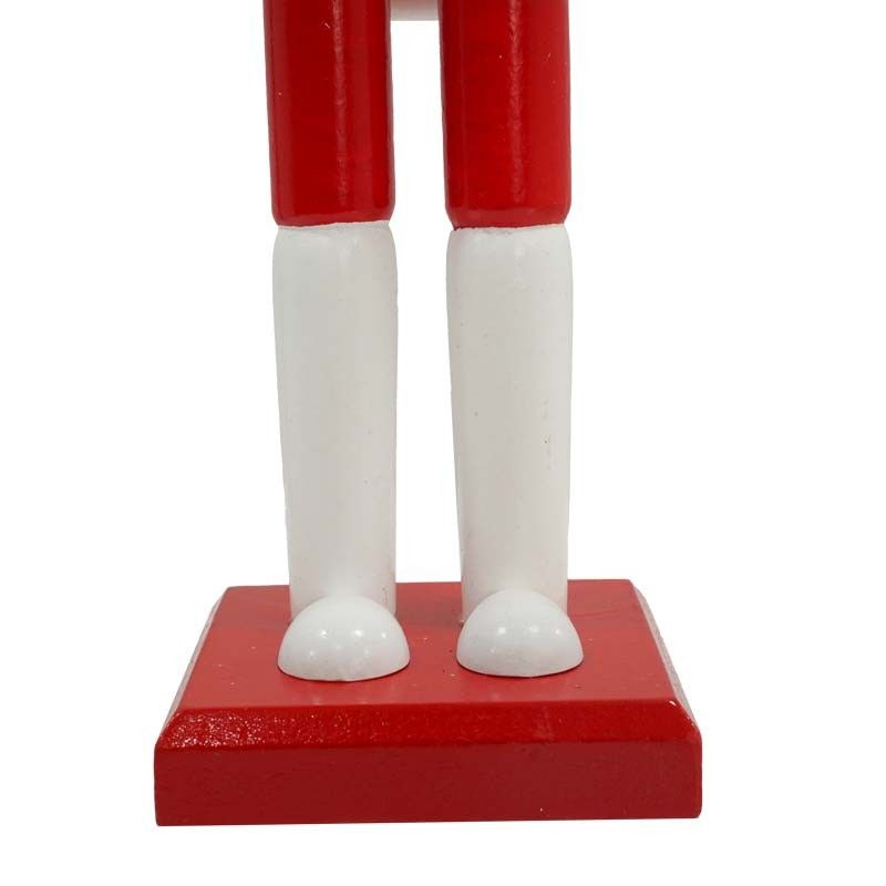 Schiaccianoci Portafoto Natalizio in Legno con Cornice H.38 cm