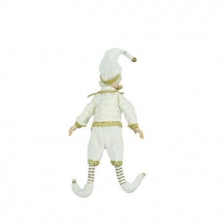 Elfo Natalizio con Abito Avorio e Oro